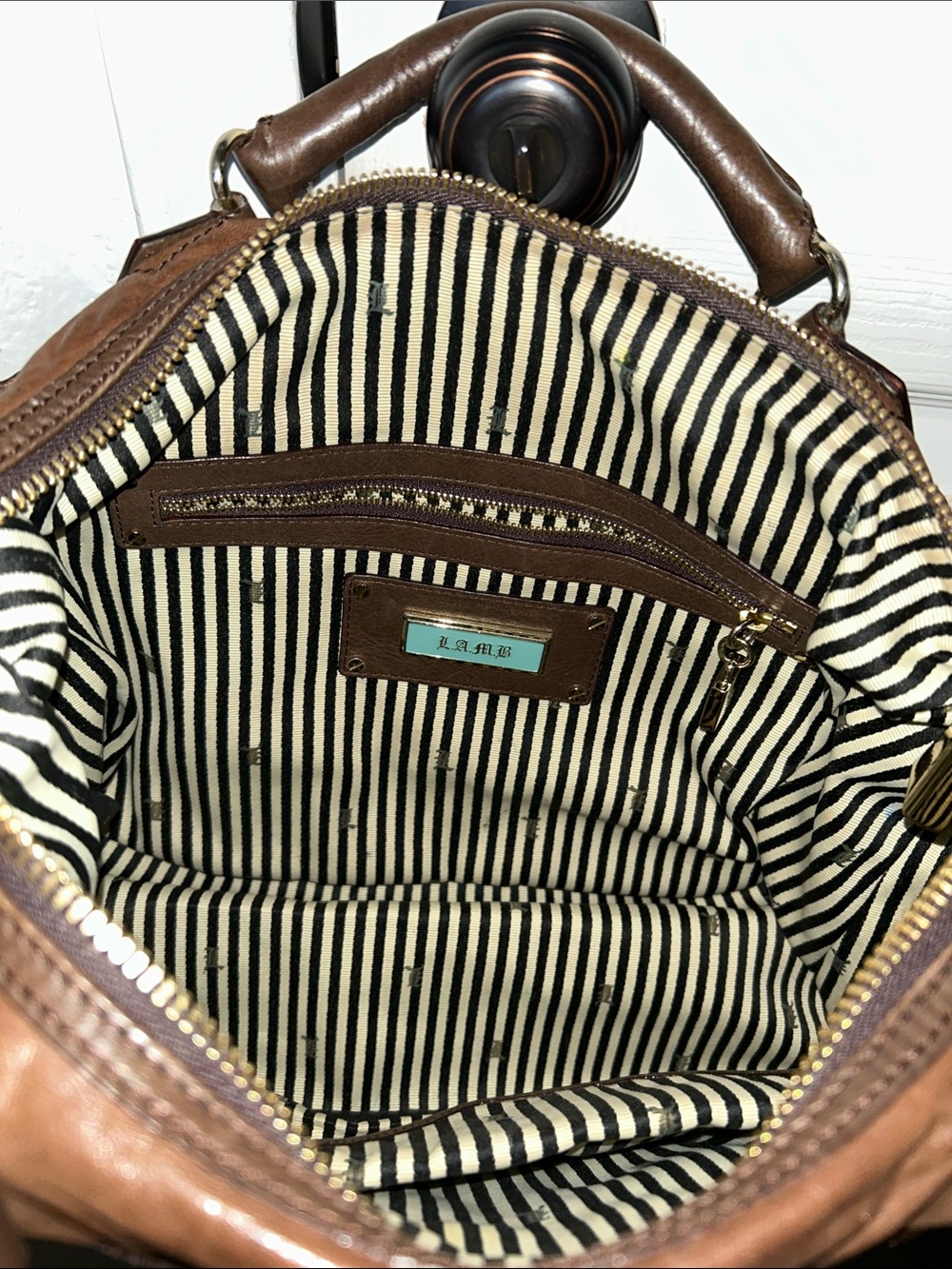 L.A.M.B. By Gwen Stefani Brown Leather bag - Picture 8 of 10